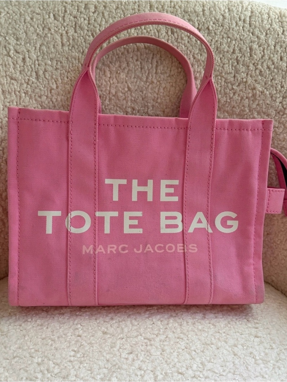 Marc Jacobs Pink "The Tote Bag" Canvas Tote